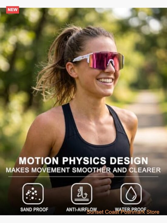 Cycling Sunglasses Polarized with Interchangeable Lens UV Protection Sport